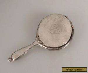 Item Antique Sterling Silver Miniature Hand Mirror Compact for Sale