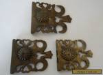 3 x Antique ? Victorian/ French lock catches....no keep or keys. for Sale