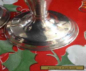 Item Solid silver candlesticks ( pair) hallmarked  for Sale