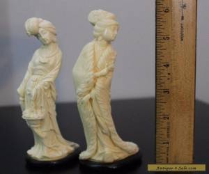 Item (2) Vintage Chinese Japan Figures Women Minature for Sale