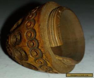 Item Antique 19th Century Small Carved Egg-shaped Handheld Wooden Cricket Cage for Sale