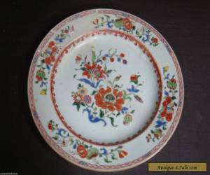 Item LARGE ANTIQUE 19TH CENTURY CHINESE FLORAL PLATE for Sale