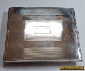 Item Elegant Vintage 1940's Sterling Silver Cigarette Case for Sale