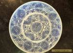 Vintage/Antique Chinese Oriental Blue Glazed Plate for Sale
