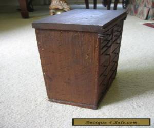 Item Small Antique Oak/Ash Cabinet w/ 19 Drawers and Original Brass Knobs for Sale