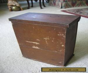 Item Small Antique Oak/Ash Cabinet w/ 19 Drawers and Original Brass Knobs for Sale