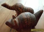Vintage Aboriginal Pokerwork Animal / Bird Carving for Sale