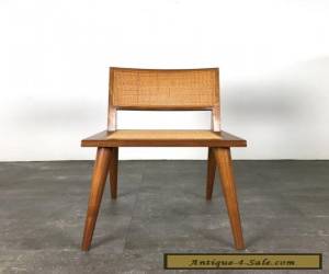 Item Rare Vintage Mid Century Modern Walnut Cane Chair 1950's Laszlo Risom Dunbar Era for Sale