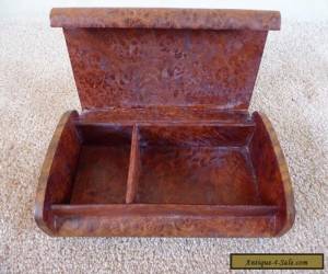 Item VINTAGE WOODEN JEWELLERY  BOX - ART DECO - POSSIBLY BURR YEW(#11341193) for Sale