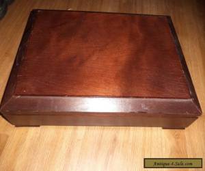 Item wooden  vintage cutlery box for Sale