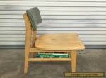 Mid Century Library Furniture Wood Chair With Book Shelf Office Vintage for Sale
