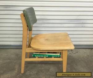 Item Mid Century Library Furniture Wood Chair With Book Shelf Office Vintage for Sale