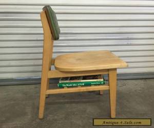 Item Mid Century Library Furniture Wood Chair With Book Shelf Office Vintage for Sale