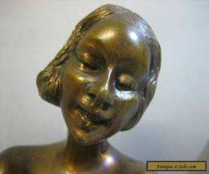 Item Vintage antique hand made solid brass figurine, RARE for Sale