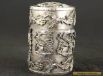 Collection Tibet Silver dragon PHOENIX TOBACCO SNUFF BOX  for Sale
