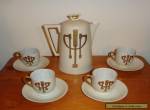 Antique Art Nouveau Secessionist J&C Bavaria Porcelain Coffee Pot Service Set for Sale