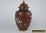 Excellent antique chinese covered cloisonne vase 8 1/4" ca. 1920s for Sale