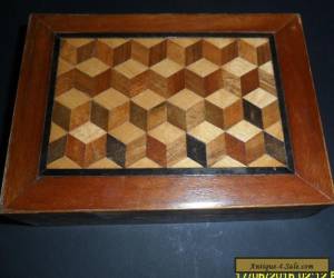 Item vintage wooden inlaid box for Sale