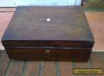 19th Century rosewood veneered writing box for restoration for Sale