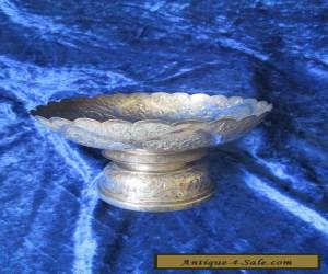 Item Antique Hallmarked Silver Chinese Bon Bon Dish  for Sale