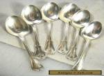 (6) Six Sterling Silver Teaspoons - Hallmarked & Monogrammed for Sale