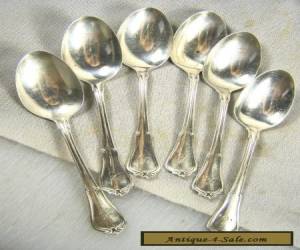Item (6) Six Sterling Silver Teaspoons - Hallmarked & Monogrammed for Sale