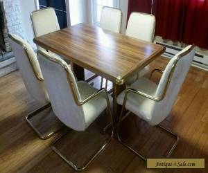 Item Vintage Brass Mid Century Modern Dining Table Milo Baughman Style for Sale