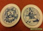 A pair of blue and white Chinese plates for Sale