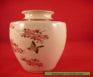 Item Small Satsuma Bird and Pink Blossom Vase made by Kinkozan for Sale