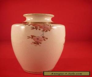 Item Small Satsuma Bird and Pink Blossom Vase made by Kinkozan for Sale
