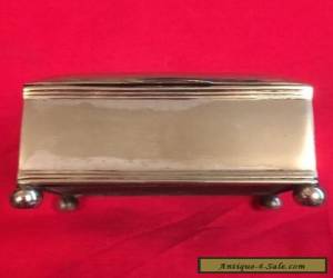 Item Vintage Silver Plated Trinket Box c.1930's for Sale