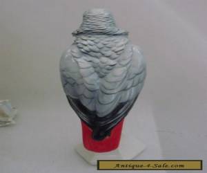Item Macaw gray Parrot Bird Decoration Porcelain Figurine Ens German  for Sale