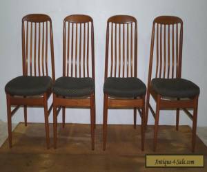 Item Set of Four Vintage Teak Danish Modern Benny Linden Dining Side Chairs for Sale