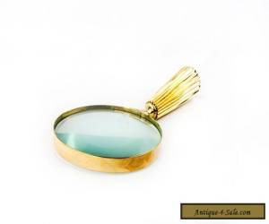 Item high quality vintage art solid brass antique hand lens magnifying glass MG 03 for Sale