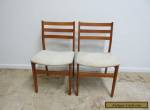 2 Danish Modern Nordic Furniture Teak Dining Room Side Chairs Set Mid Century for Sale