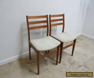 Item 2 Danish Modern Nordic Furniture Teak Dining Room Side Chairs Set Mid Century for Sale