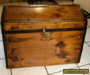 Item 1800's Antique  Civil War Stagecoach Steamer Trunk Chest  for Sale