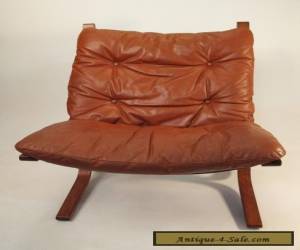 Item Westnofa mid century '60s leather lounge chair Norway Danish Modern  for Sale