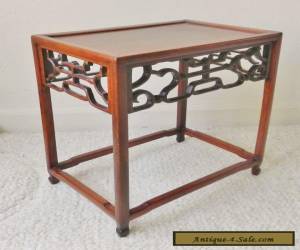 Item Antique Chinese Rosewood Carved Display Stand Table Wood for Sale