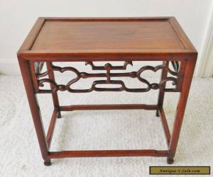 Item Antique Chinese Rosewood Carved Display Stand Table Wood for Sale