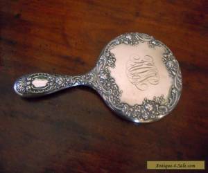 Item ANTIQUE GORHAM STERLING SILVER HAND MIRROR DRESDEN ROSE? PATTERN circa 1900 for Sale