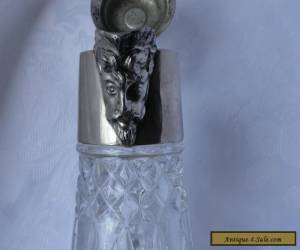 Item Antique Vintage Cut Glass Silver Plated Jug Signed  for Sale