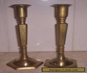 Item Pair of  Brass Candlesticks for Sale