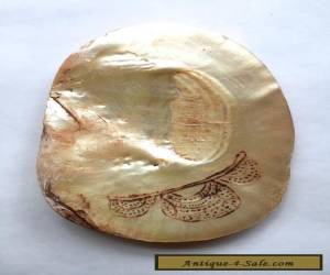 Item Old Aboriginal Engraved Pearl Shell - Kimberley's W/A 1970's for Sale