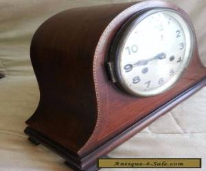 Item antique, art deco, napolean hat style mantle clock. for Sale