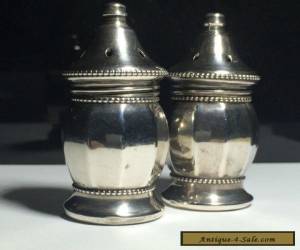 Item Vintage Set salt and pepper shakers STERLING SILVER for Sale