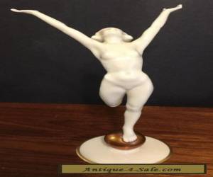 Item Hutschenreuther Kunstabteilung Porcelain White Nude Figurine Art Deco Mint for Sale