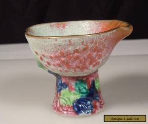 Item Chinese Porcelain Pomegranate Fruit Brush Washer / Footed Cup for Sale