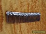 Victorian Silver Mounted Tortoise Shell Comb for Sale