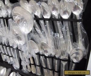 Item Vintage Wm Rogers & Son Silverplated Enchanted Rose Flatware Complete 53 pc Set  for Sale
